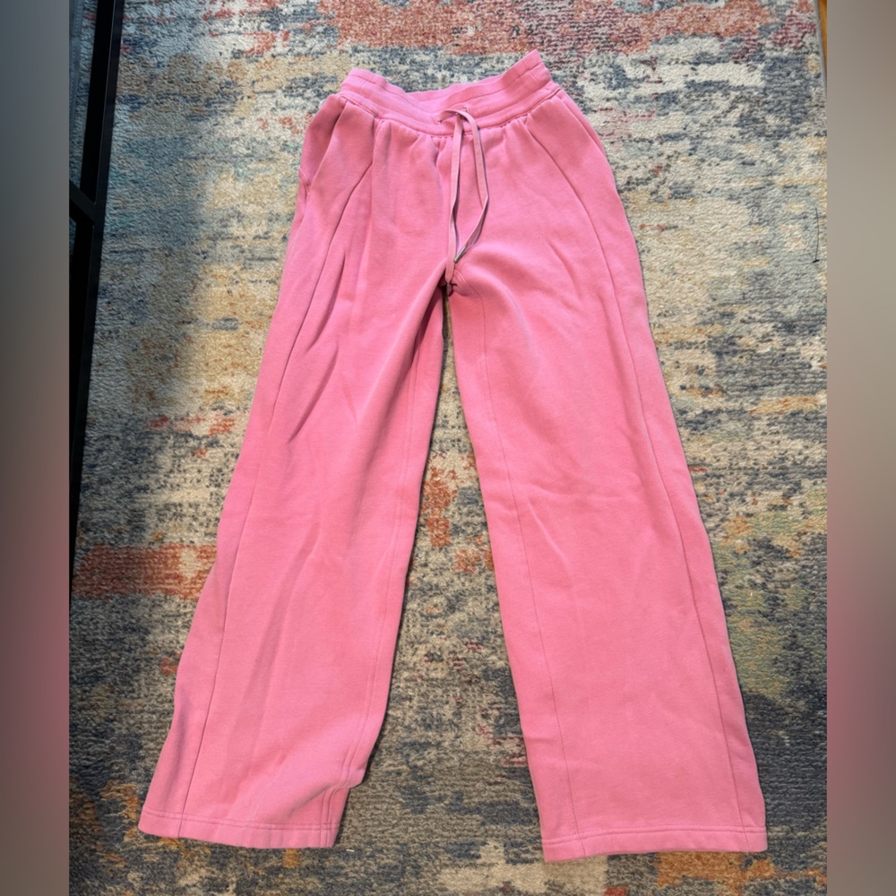 lululemon athletica Pink Wide-Leg Sweatpants